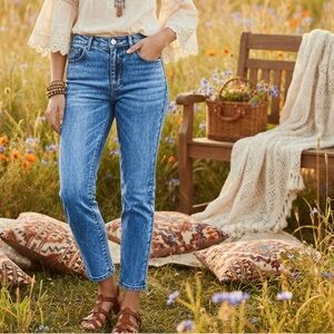 Anthropologie Pilcro The Borrowed Boyfriend Ultra High-Rise Acid Wash Size 31P